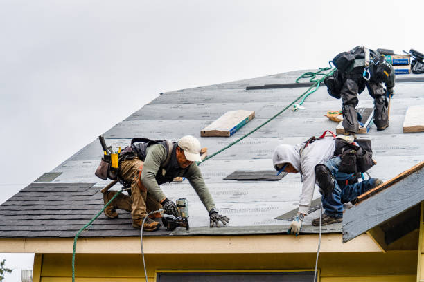 Professional Roofing technician working in Barrington, RI